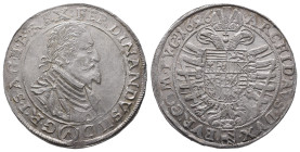 Römisch Deutsches Reich / Haus Habsburg, Ferdinand II. 1592-1618-1637, Reichstaler 1626, Wien. 28,41 g. Dav. 3091. Kl. Feilspur am Rand, fast vorzügli...