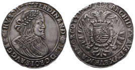 Römisch Deutsches Reich / Haus Habsburg, Ferdinand III. 1637-1657, Reichstaler 1649 KB, Kremnitz. 28,73 g. Dav. 3198. Herrliche Patina, fast vorzüglic...
