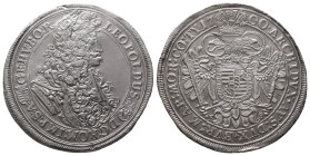 Römisch Deutsches Reich / Haus Habsburg, Leopold I. 1657-1705, Reichstaler 1700 KB, Kremnitz. 28,10 g. Dav. 3265. Von korrodierten Stempeln, kl. Randf...