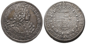 Römisch Deutsches Reich / Haus Habsburg, Josef I. 1705-1711, Reichstaler 1707, Hall. 28,94 g. Dav. 1018. Hübsche Patina, kl. Stempelfehler, fast vorzü...