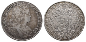 Römisch Deutsches Reich / Haus Habsburg, Karl VI. 1711-1740, Reichstaler 1737 KB, Kremnitz. 28,58 g. Dav. 1062. Hübsche Patina, kl. Bearbeitungsstelle...