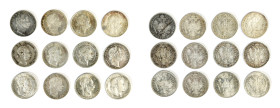 Römisch Deutsches Reich / Haus Habsburg, Franz Joseph I. 1848-1916. Sammlung von Gulden / Florin Stücken. Enthalten sind folgende Jahrgänge: 1858, 185...