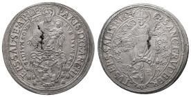 Römisch Deutsches Reich / Haus Habsburg, Erzbistum Salzburg, Paris von Lodron 1619-1653, Reichstaler 1624. 29,42 g. Dav. 3504; Zöttl 1505. Durchgehend...