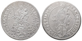 Römisch Deutsches Reich / Haus Habsburg, Erzbistum Salzburg, Paris von Lodron 1619-1653, Reichstaler 1625. 28,81 g. Dav. 3504; Zöttl 1476. Kratzer, Ra...