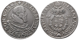 Römisch Deutsches Reich / Haus Habsburg, Trautson, Paul Sixtus von Falkenstein 1598-1621, Reichstaler 1620, Wien. 28,52 g. Dav. 3425. Kl. Randfehler, ...