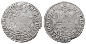 Brandenburg Preussen, Georg Wilhelm 1619-1640, Ort (1/4 Taler) 1621, Königsberg. 6,33 g. Olding 36 c. Kl. Randausbruch, sehr schön +