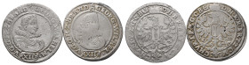 Brandenburg Preussen, Georg Wilhelm 1619-1640, Kipper 12 Gröscher 1622 und 1623, Krossen. 2 Stück. Fast sehr schön