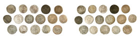 Brandenburg Preussen, Georg Wilhelm 1619-1640, kl. Konvolut von Kipper 3 und 6 Gröscher verschiedener Prägestätten. 16 Stück. Zum Teil mit kl. Fehlern...