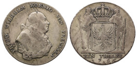 Brandenburg Preussen, Friedrich Wilhelm II. 1786-1797, Reichstaler 1796 A, Berlin. 22,01 g. Dav. 2599; Olding 3. Fast sehr schön
Erworben bei H. G. Ol...