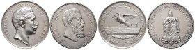 Brandenburg Preussen, Wilhelm II. 1888-1918, Silbermedaille o. J. von Weigand für Verdienste um das militärische Brieftaubenwesen. 41 mm; 32,15 g. Daz...