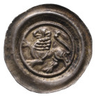 Braunschweig Lüneburg, Heinrich der Löwe 1142-1195, Brakteat, Lüneburg. 0,49 g. Löwe schreitet links. Berger 365; Slg. Bonhoff -. Vorzüglich
