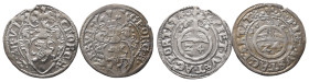Braunschweig Calenberg Hannover, Georg 1636-1641, 1/24 Taler 1636, Zellerfeld. 1,56 g und 1,37 g. Welter 1463. 2 Stück. Kl. Randfehler und Randausbruc...