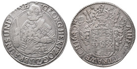 Braunschweig Calenberg Hannover, Georg 1636-1641, Reichstaler 1640, Zellerfeld. 29,00 g. Dav. 6506; Welter 1453. Kl. Kratzer und Randfehler, sehr schö...