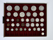 Konvolut von Münzen aus Rumänien (15x); Serbien/Jugoslawien (8x) und Bulgarien (14x). Gesamt 37 Stück. Viele bessere Stücke. Bitte besichtigen. Unters...