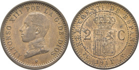 Alfonso XIII. Madrid. 2 céntimos. 1911*11. SC. Cierto atractivo