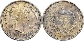 CUBA. República en el exilio. SOUVENIR. (Peso). 1897. SC. Buen ejemplar. Atractiva
