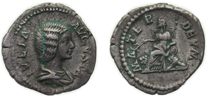Rome Roman Empire AD 196 - 211 AR Denarius - Julia Domna (MATER DEVM; Cybele) Si...