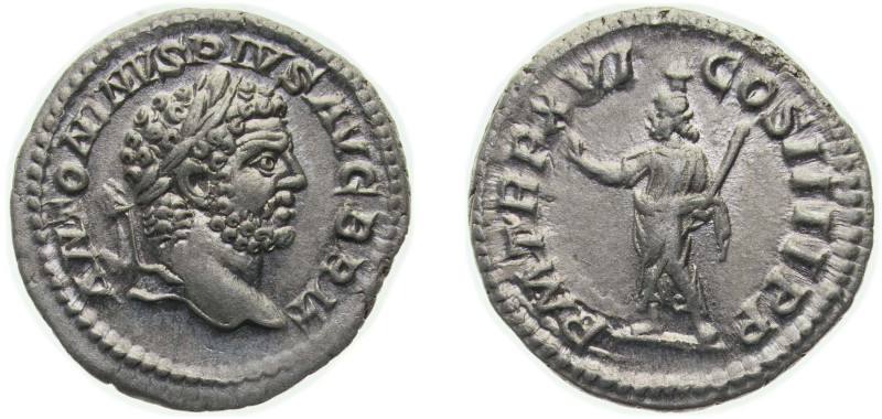 Rome Roman Empire AD 213 AR Denarius - Caracalla (P M TR P XVI COS IIII P P; Ser...