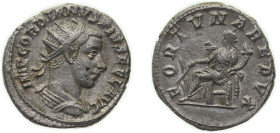 Rome Roman Empire AD 242 - 244 AR Antoninianus - Gordian III (FORTVNA REDVX; Fortuna) Silver Rome Mint 4.82g AU RIC IV.3 210b OCRE ric.4.gor_iii.210b