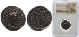 Rome Roman Empire AD 275 - 276 BL Aurelianus - Tacitus (FIDES MILITVM; Fides) Silver Rome Mint 3.4g NGC AU Silvering RIC V.1 87 OCRE ric.5.tac.87