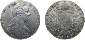 Austria 1780 1 Thaler - Maria Theresia (Morden Restrike) Silver (.833) 28.08g UNC KM T1 Y 55 G 2