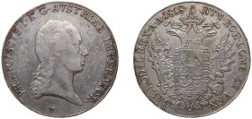 Austria Empire 1818 V 1 Thaler - Franz I Silver (.833) Venice Mint 27.92g VF KM 2162 Dav ECT 7 Adamo C42