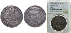 Austria County of Tyrol Holy Roman Empire 1577 - 1595 1 Thaler - Ferdinand II Silver (.875) Hall, Tyrol Mint 29g NGC AU 55 MT 266-272 Dav ECT 8097