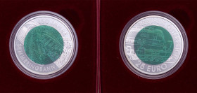 Austria Second Republic 2004 25 Euro (Semmering Alpine Railway) Bimetallic: niobium centre in silver (.900) ring Vienna Mint (50000) 17.15g BU KM 3109