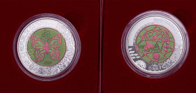 Austria Second Republic 2017 25 Euro (Mikrokosmos) Bimetallic: niobium centre in silver (.900) ring Vienna Mint (65000) 16.5g BU KM 3272