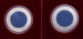 Austria Second Republic 2003 25 Euro (Artificial Intelligence) Bimetallic: niobium centre in silver (.900) ring Vienna Mint (50000) 16.5g BU KM 3101
