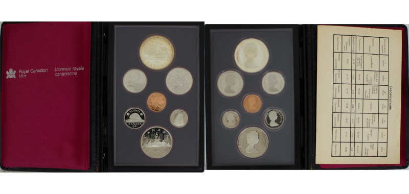 Canada Commonwealth 1981 Dollars set - Elizabeth II (2nd portrait, 7 Lots) Ottaw...