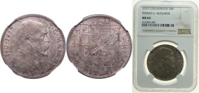 Czechoslovakia First Republic 1937 20 Korun (President Masaryk) Silver (.700) Kremnica Mint (1000000) 12g NGC MS 63 KM 18 Schön 18
