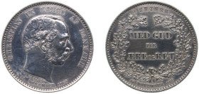 Denmark Kingdom 1888 ♥ 2 Kroner - Christian IX (Anniversary of Reign) Silver (.800) Copenhagen Mint (101000) 15g AU KM 799