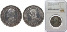 Denmark Kingdom 1906 VBP;GJ 2 Kroner - Frederik VIII (Death of Christian IX) Silver (.800) Copenhagen Mint (151000) 15g NGC UNC Cleaned KM 803
