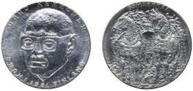 Finland Republic 1981 50 Markkaa (President Kekkonen) Silver (.500) (Copper .500) Helsinki Mint (500000) 20g BU KM 59 Schön 67