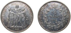 France Fifth Republic 1972 10 Francs Silver (.900) (915000) 25.03g BU KM 932 Schön 236 Gad 813 F 364