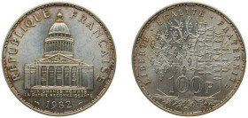 France Fifth Republic 1982 100 Francs Silver (.900) Paris Mint (3029711) 15g BU F 451 KM 951.1 Gad 898