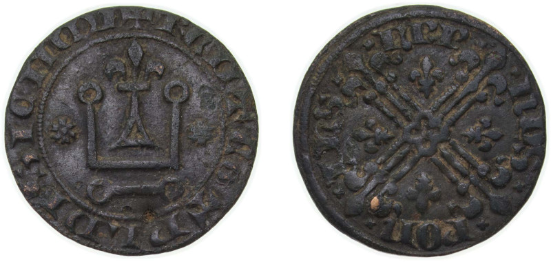 France Kingdom ND Counter token Bronze 2.71g XF