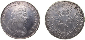France Kingdom 1693 A 1 Ecu - Louis XIV Silver Paris Mint 27.08g XF Dy royales 1520 GadR 217 Ciani 1894