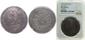 France Kingdom 1772 A 1 Écu - Louis XV Silver (.917) Paris Mint 29.488g NGC UNC Dy royales 1685 GadR 323 Ciani 2129