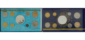 France Fifth Republic 1978 Francs set (10 Lots) Paris Mint BU