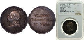 France Kingdom ND Jeton - Paris Commerce Silver NGC MS 62