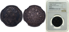 France Kingdom 1753 Jeton - Conseillers de ville Silver NGC XF 45 F 3828