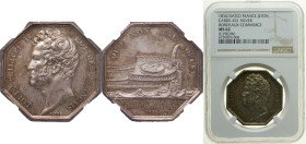 France Kingdom 1834 Jeton - Bordeaux Commerce Silver NGC MS 62 CARDE 431
