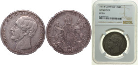 Germany Kingdom of Hannover German states 1861 B 1 Vereinsthaler - George V Silver (.900) Hanover Mint (736000) 18.52g NGC VF 30 KM 230 AKS 144 Dav GT...