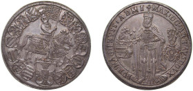 Germany Teutonic Order Holy Roman Empire 1603 1 Thaler - Maximilian I Silver Hall, Tyrol Mint 28.47g AU KM 3 Dav ECT 5848 A 366