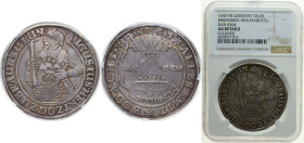 Germany Principality of Brunswick-Wolfenbüttel Holy Roman Empire 1643 HS 1 Thaler - August (Glockentaler) Silver NGC AU Cleaned Welter 806 Dav ST 6364...