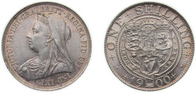 Great Britain United Kingdom 1900 1 Shilling - Victoria (3rd portrait; 'Old Head') Silver (.925) (10937500) 5.64g UNC KM 780 Sp 3940