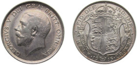 Great Britain United Kingdom 1915 ½ Crown - George V (1st type) Silver (.925) (32433000) 14.16g UNC KM 818.1 Sp 4011