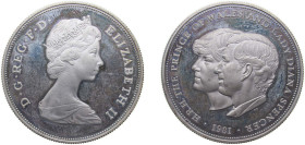 Great Britain United Kingdom 1981 25 New Pence - Elizabeth II (Royal Wedding; Silver Proof) Silver (.925) Royal Mint (218142) 28.28g PF KM 925a Sp LL4